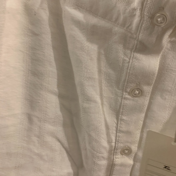 A New Day White Button Front Smock Top NWT, XL - Picture 5 of 5